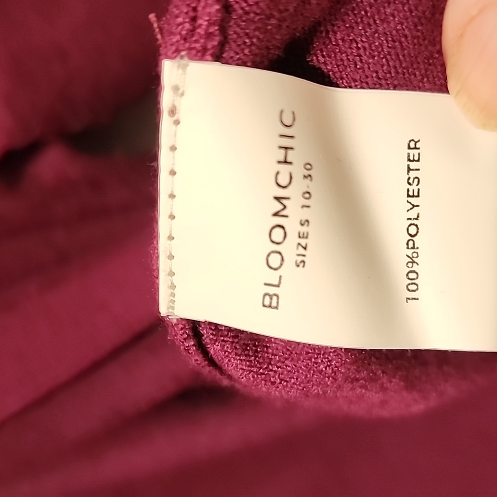 NEW Bloomchic Purple Super Soft Tunic Length Cardigan 1x - Picture 4 of 4